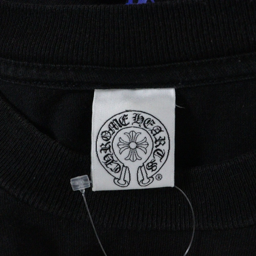 CHROME HEARTS(クロムハーツ) サークル CHプラス 両面プリント クルーネック カットソー 半袖Tシャツ ブラック