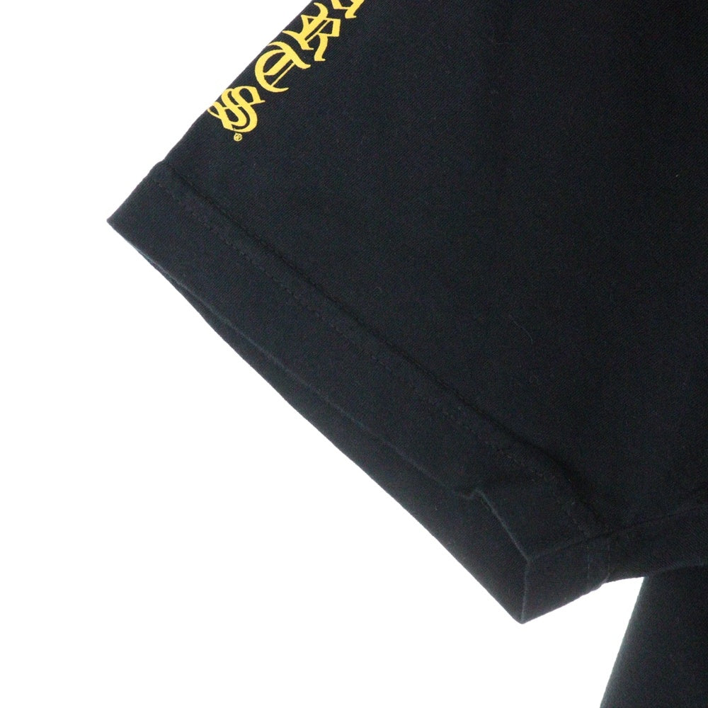 CHROME HEARTS(クロムハーツ) VINE DGR LS TEE ヴァインダガー ポケット クルーネック半袖Tシャツ カットソー ブラック/イエロー