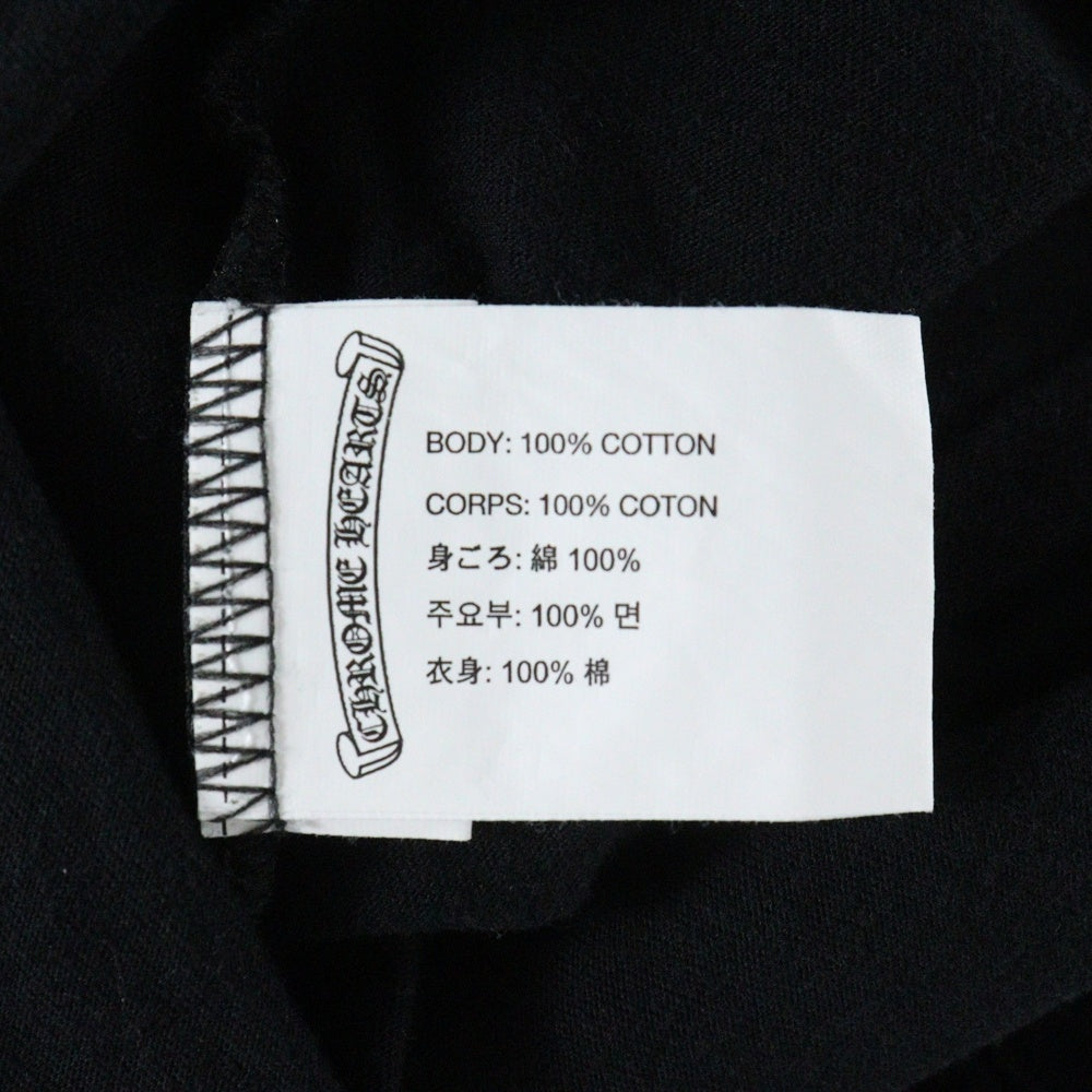 CHROME HEARTS(クロムハーツ) VINE DGR LS TEE ヴァインダガー ポケット クルーネック半袖Tシャツ カットソー ブラック/イエロー