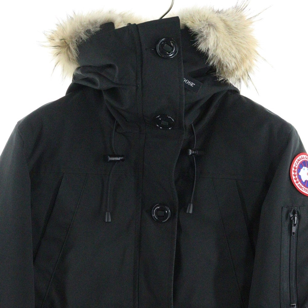 CANADA GOOSE(カナダグース) Montebello Parka Fusion Fit Heritage モンテベロ ジップアップ フーデット ダウンジャケット ブラック レディース 2530LA