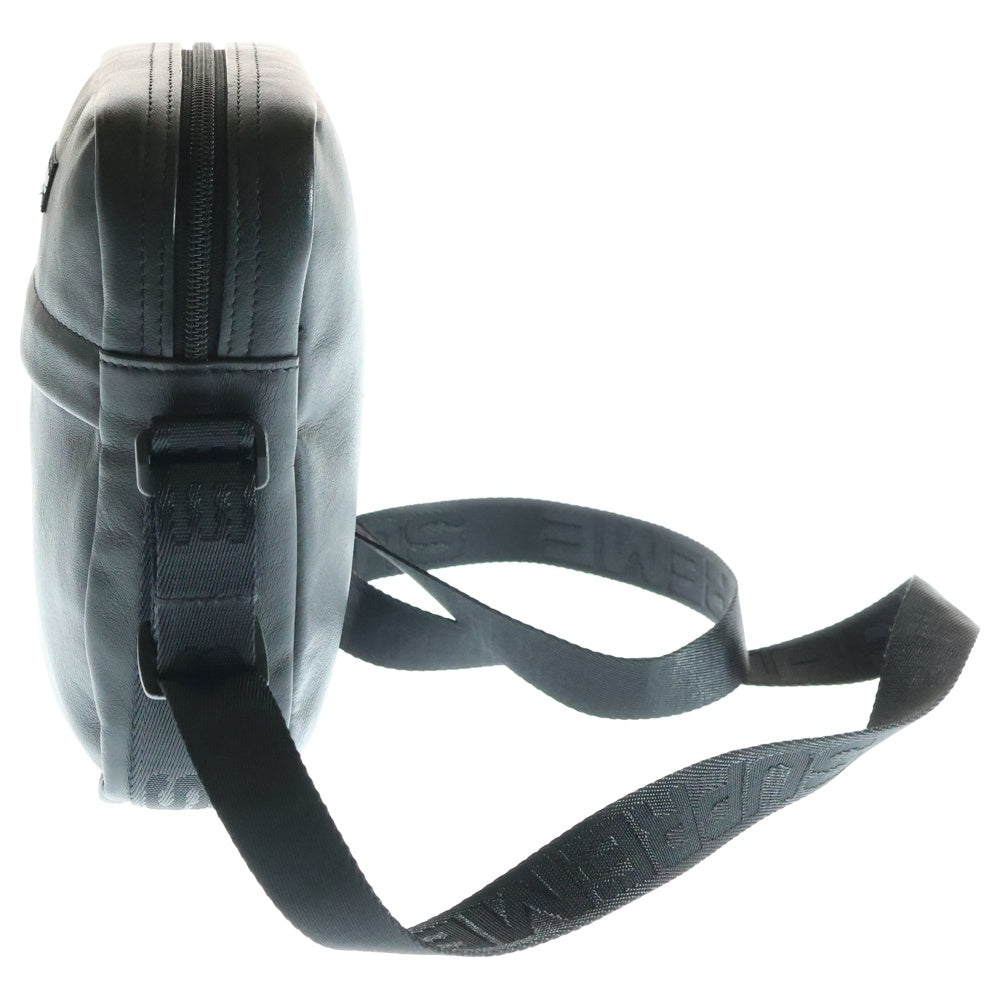 SUPREME(シュプリーム) 24AW Leather Shoulder Bag レザーショルダーバッグ ブラック