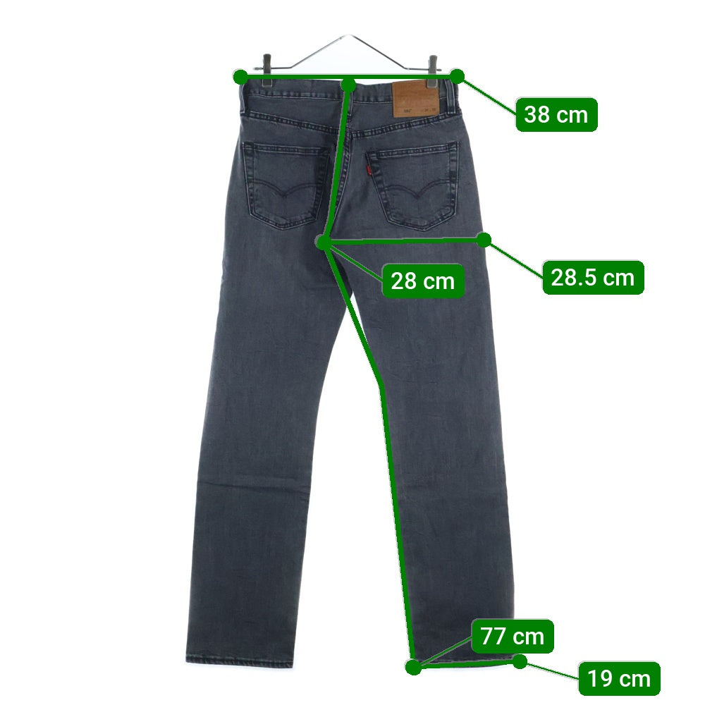 Levi's premium(リーバイスプレミアム) 501 ボタンフライストレートデニムパンツ ブラック 00501-3059