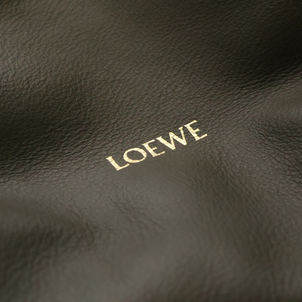 LOEWE(ロエベ) フラメンコ クラッチ ミニ 2WAY ドローストリング ショルダーバッグ レディース カーキ A411FC2X73