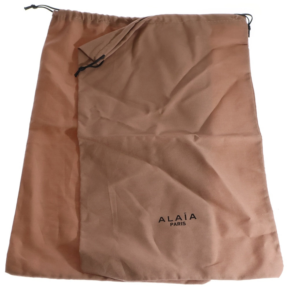 ALAIA(アライア) プレーントゥ シアー バレリーナ フラット パンプス レディース ゴールド