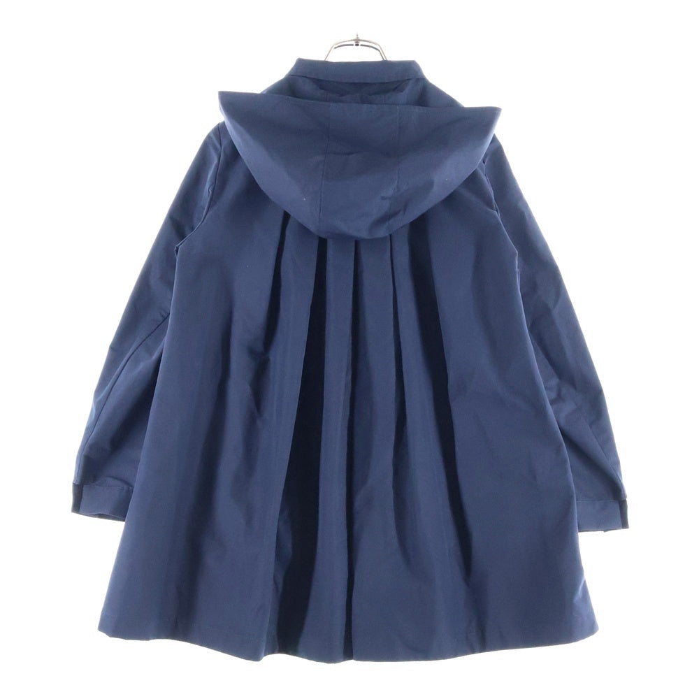 PRADA(プラダ) コットン ポリエステル フーデット バックタック トレンチコート レディース ネイビー 290300 R181 U43