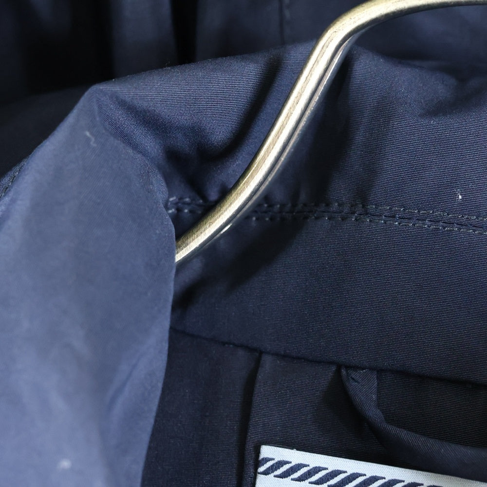 PRADA(プラダ) コットン ポリエステル フーデット バックタック トレンチコート レディース ネイビー 290300 R181 U43