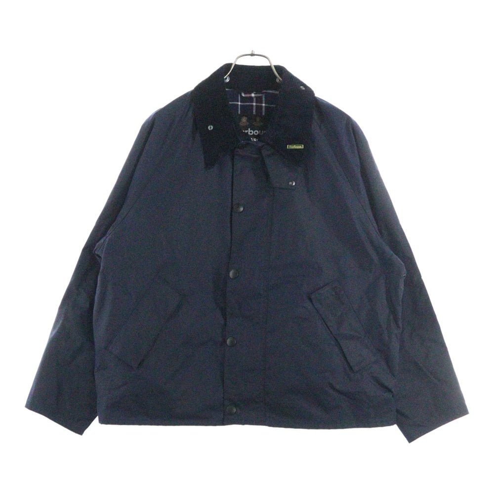 Barbour(バブアー) 24AW ANNIVERSARY TRANSPORT WAX JACKET コーデュロイ切り替え トランスポート ワックス ヒデイルジャケット ネイビー 242MWX1678
