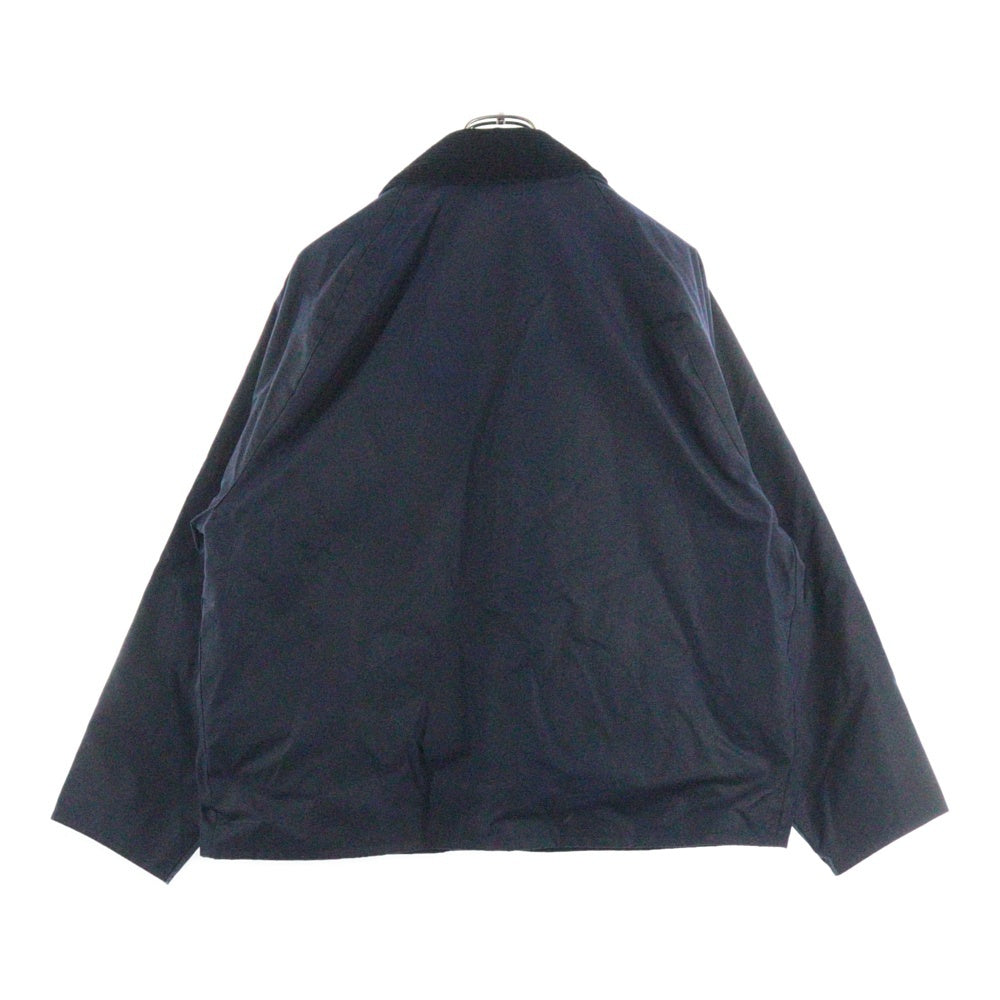 Barbour(バブアー) 24AW ANNIVERSARY TRANSPORT WAX JACKET コーデュロイ切り替え トランスポート ワックス ヒデイルジャケット ネイビー 242MWX1678