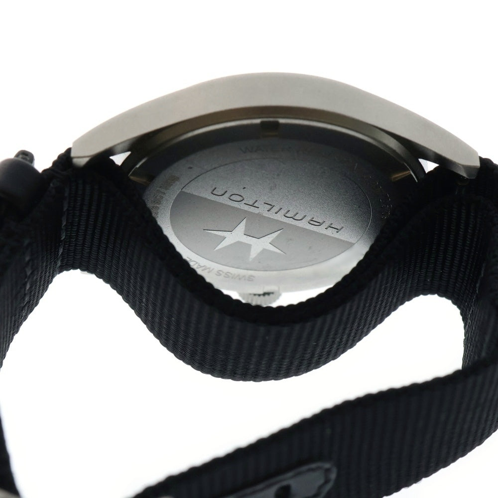 HAMILTON(ハミルトン) カーキフィールド クォーツ 38mm ステンレスウォレット 時計 シルバー/ブラック H69401430
