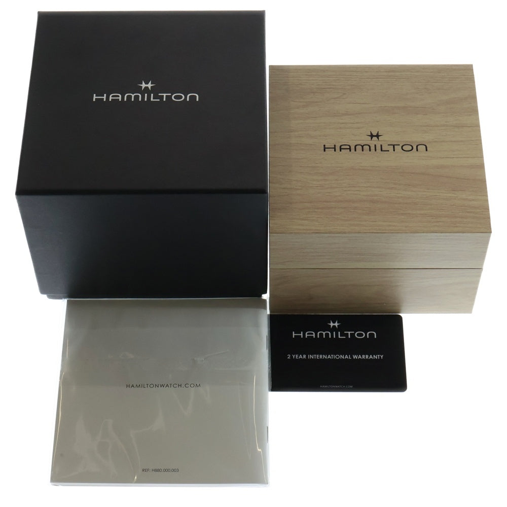 HAMILTON(ハミルトン) カーキフィールド クォーツ 38mm ステンレスウォレット 時計 シルバー/ブラック H69401430