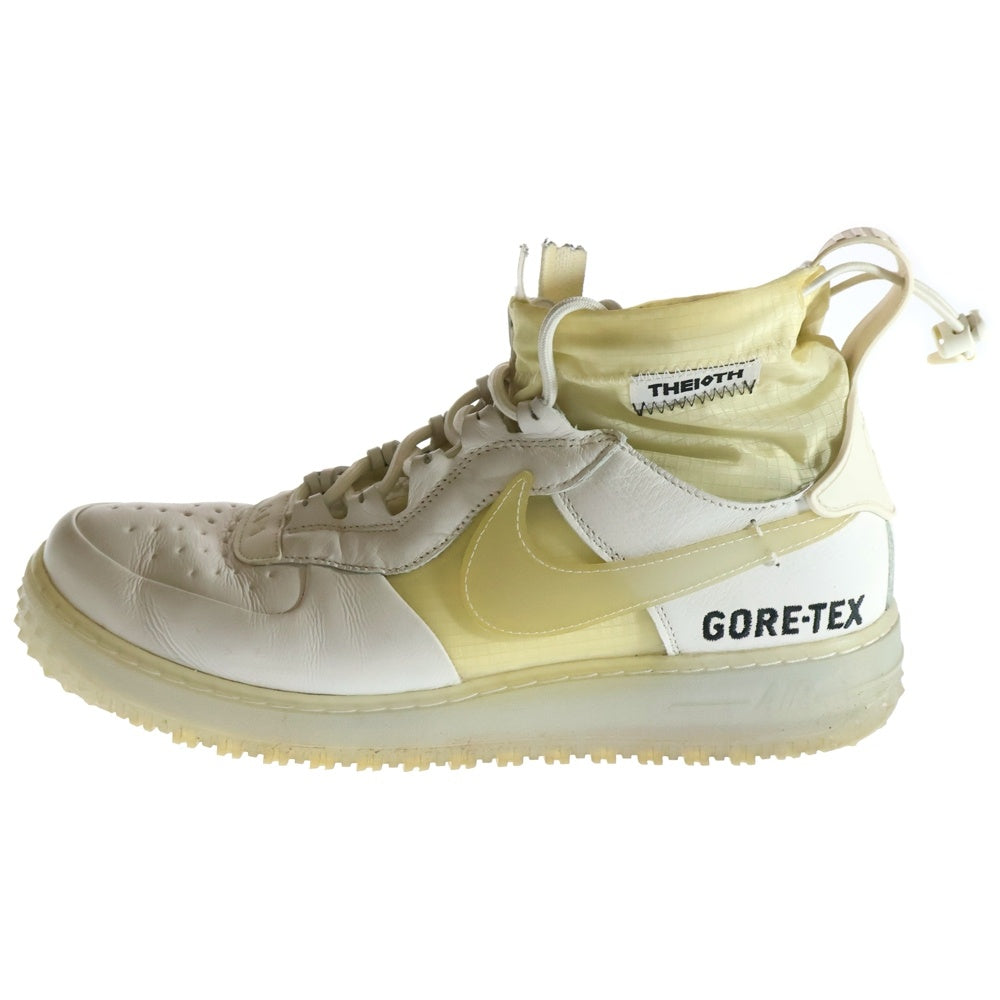 NIKE(ナイキ) AIR FORCE1 WTR GTX エアフォースワン ウィンター ゴアテックス フロントジップ ハイカットスニーカー ホワイト US10/28cm CQ7211-002