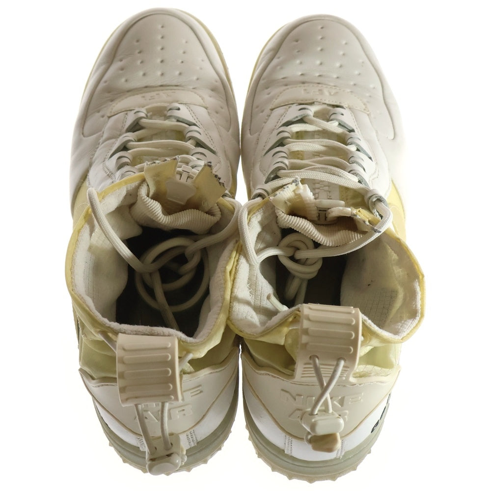 NIKE(ナイキ) AIR FORCE1 WTR GTX エアフォースワン ウィンター ゴアテックス フロントジップ ハイカットスニーカー ホワイト US10/28cm CQ7211-002