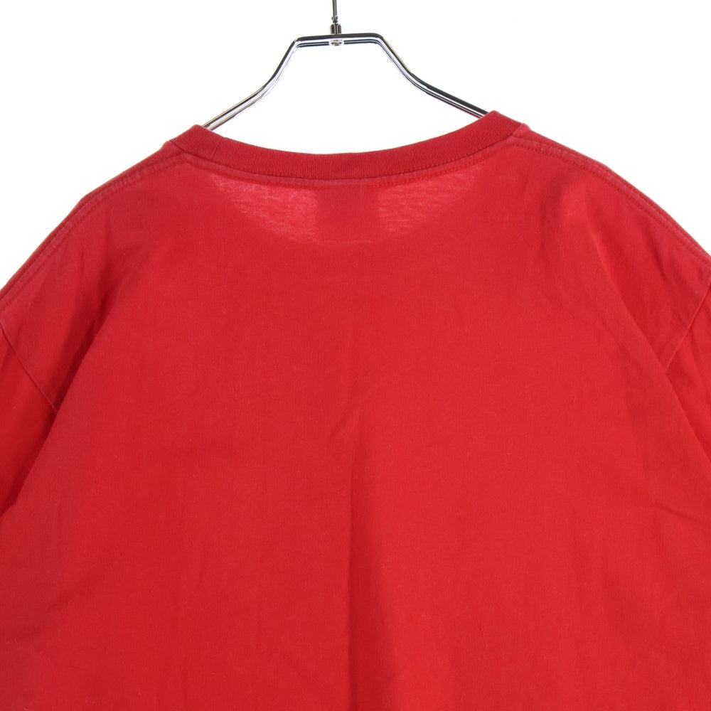 BAPE BY A BATHING APE(ベイプ ア ベイシング エイプ) ロゴワッペン付き クルーネック半袖Tシャツ カットソー レッド