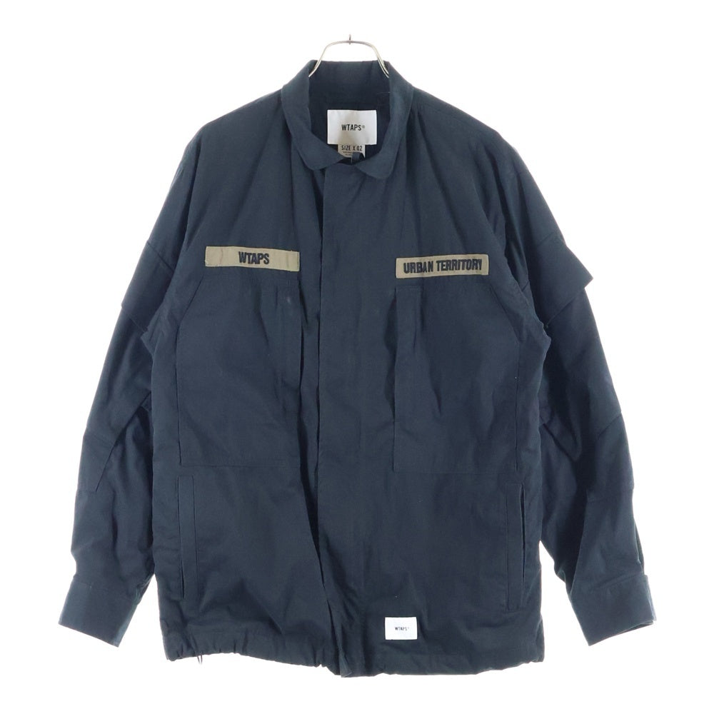 WTAPS(ダブルタップス) 21SS NYCO TUSSAH D90 ミリタリー フィールドジャケット ブラック 211WVDT-JKM01