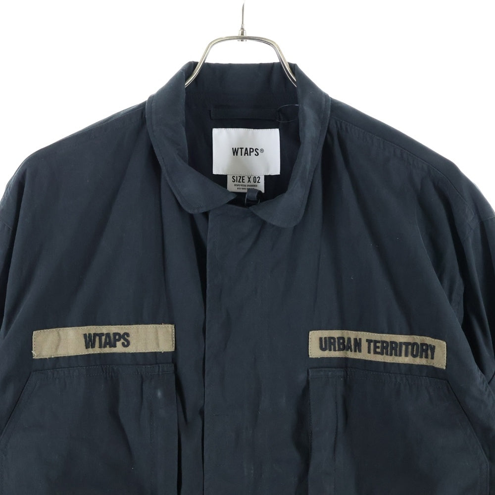 WTAPS(ダブルタップス) 21SS NYCO TUSSAH D90 ミリタリー フィールドジャケット ブラック 211WVDT-JKM01
