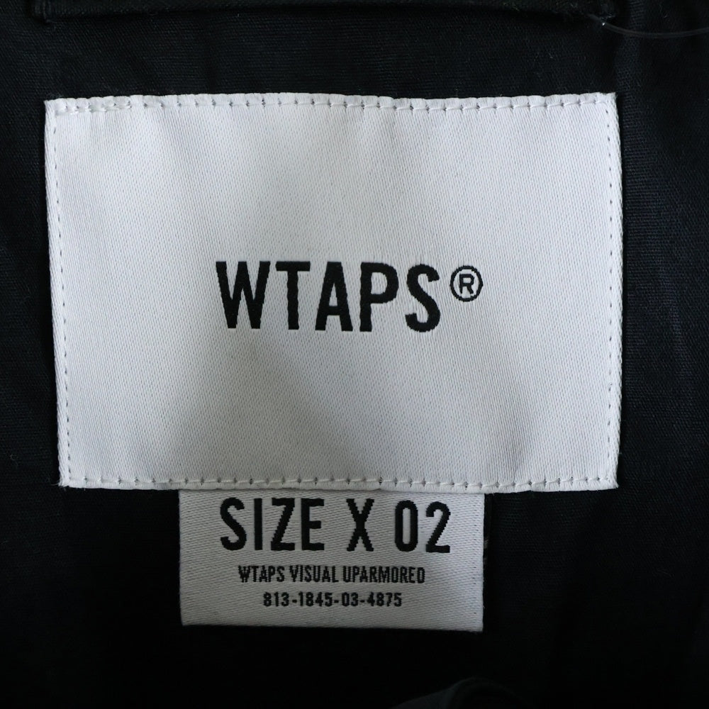 WTAPS(ダブルタップス) 21SS NYCO TUSSAH D90 ミリタリー フィールドジャケット ブラック 211WVDT-JKM01