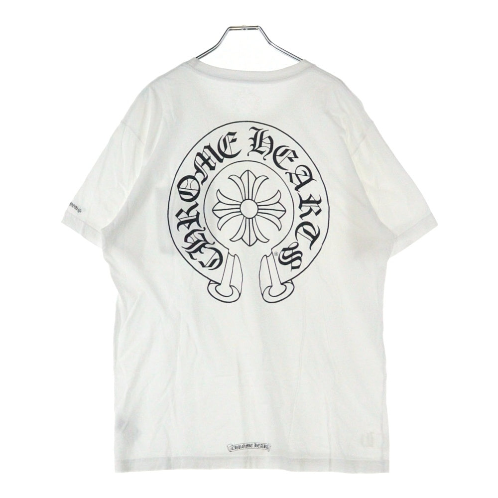 CHROME HEARTS(クロムハーツ) HORSESHOE S/S TEE ホースシュープリント 半袖ポケットTシャツ カットソー ホワイト