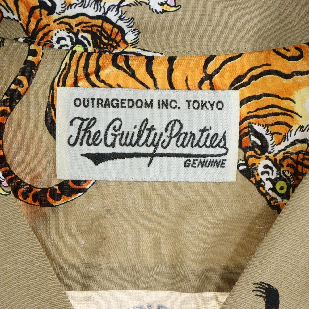 WACKO MARIA(ワコマリア) 20SS TIM LEHI HAWAIIAN SHIRTS ティムレヒ トラ柄 ハワイアン オープンカラー 半袖シャツ ブラウン