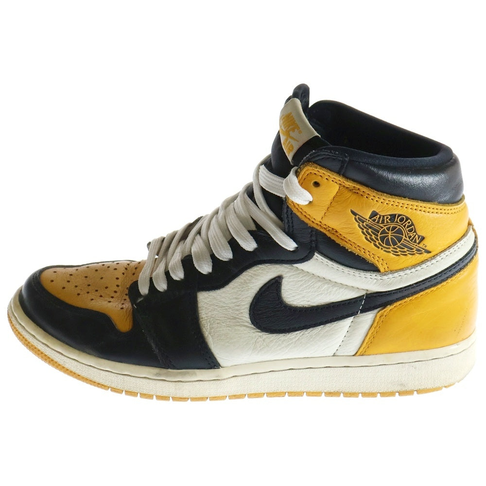 NIKE(ナイキ) AIR JORDAN 1 RETRO HIGH OG Taxi エアジョーダン 1 タクシー ハイカットスニーカー ホワイト/オレンジ US9/27cm 555088-711