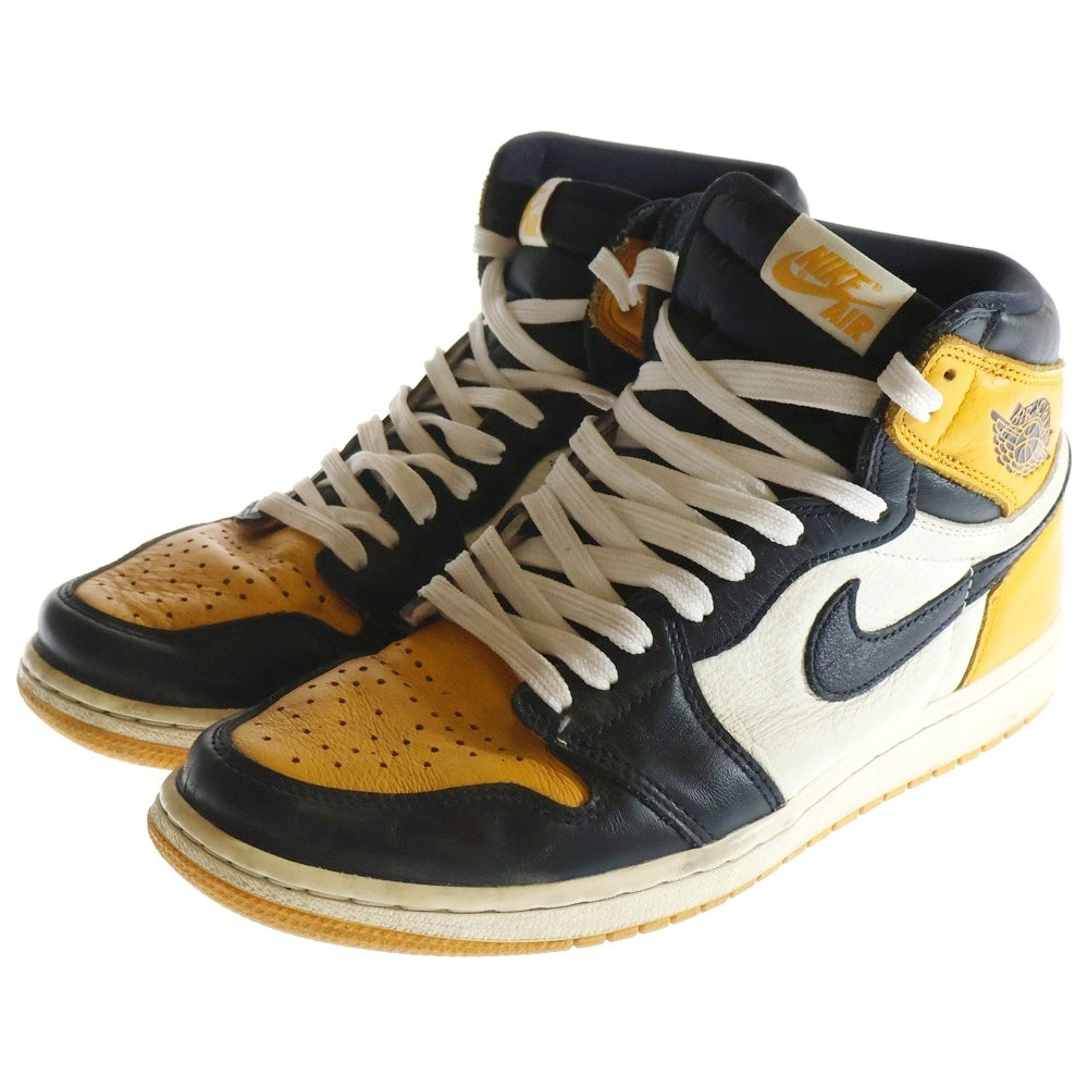 NIKE(ナイキ) AIR JORDAN 1 RETRO HIGH OG Taxi エアジョーダン 1 タクシー ハイカットスニーカー ホワイト/オレンジ US9/27cm 555088-711
