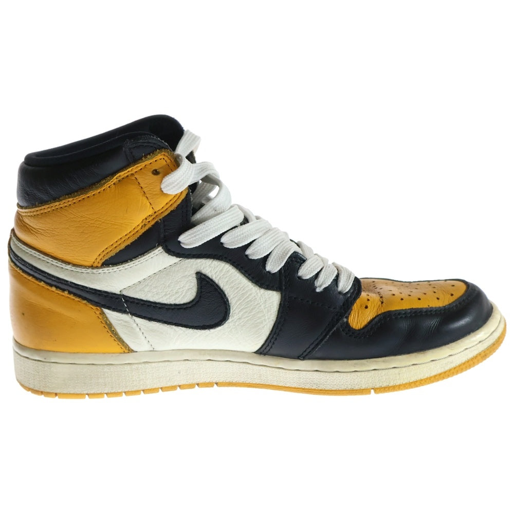 NIKE(ナイキ) AIR JORDAN 1 RETRO HIGH OG Taxi エアジョーダン 1 タクシー ハイカットスニーカー ホワイト/オレンジ US9/27cm 555088-711