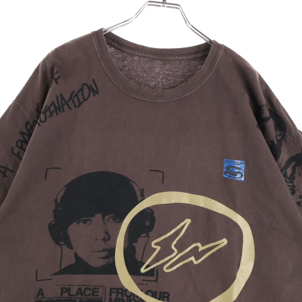 Cactus Jack(カクタスジャック) ×Fragment Design フラグメント デザイン ロゴプリントTシャツ 半袖カットソー ブラウン