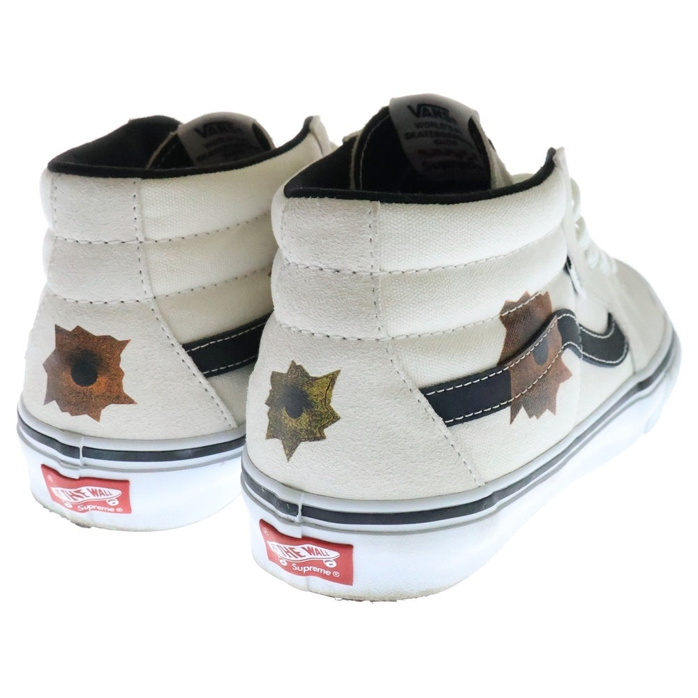 SUPREME(シュプリーム) ×Vans ×Nate lowman Skate Grosso Mid バンズ ネイトローマン スケートグロッソ ミッドカットスニーカー アイボリー US10.5/28.5cm VN0A5KS1CRM