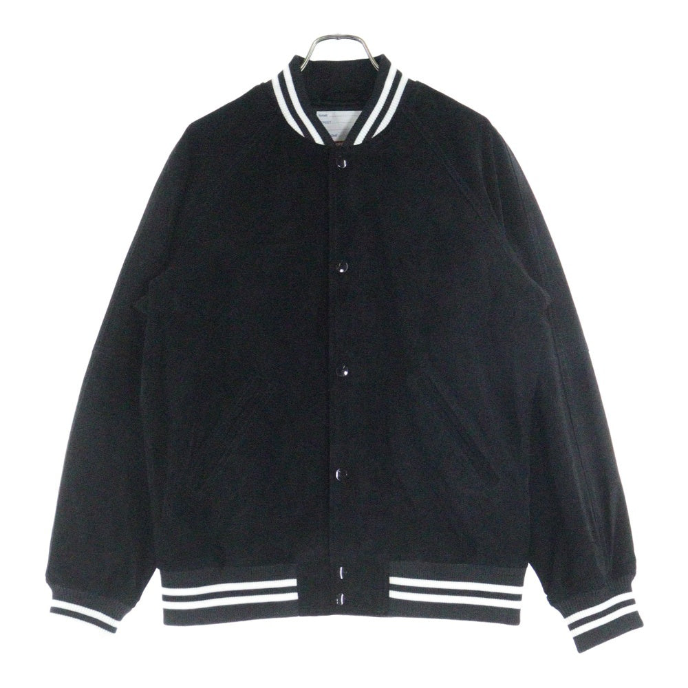 SUPREME(シュプリーム) 17SS Suede Varsity Jacket スエード バックロゴワッペン バーシティージャケット ブラック
