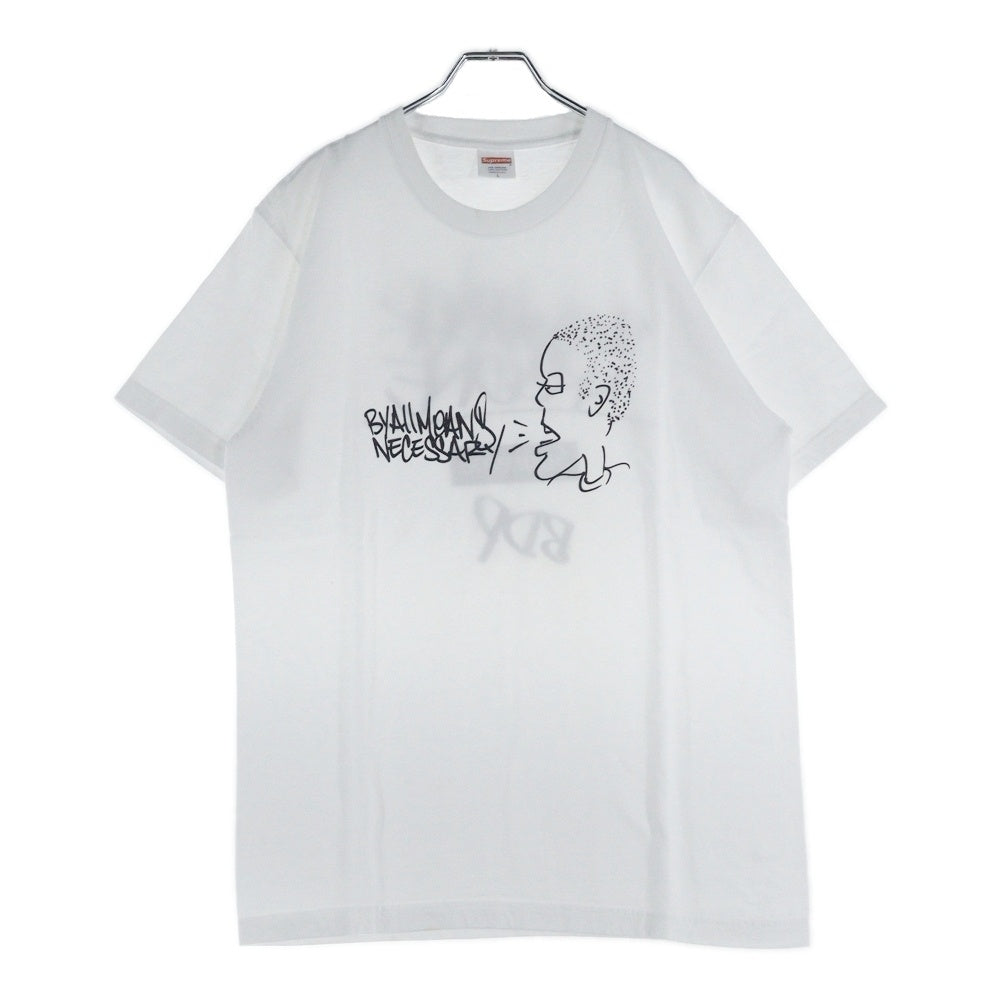 SUPREME(シュプリーム) 14AW All Means Tee オールミーンズ グラフィックプリント クルーネック半袖Tシャツ カットソー ホワイト