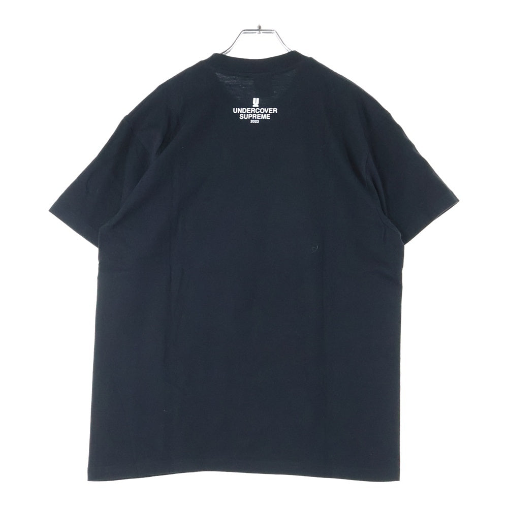 SUPREME(シュプリーム) 23SS × UNDERCOVER Tag Tee アンダーカバー タグ グラフィックプリント クルーネック半袖Tシャツ カットソー ブラック/ホワイト