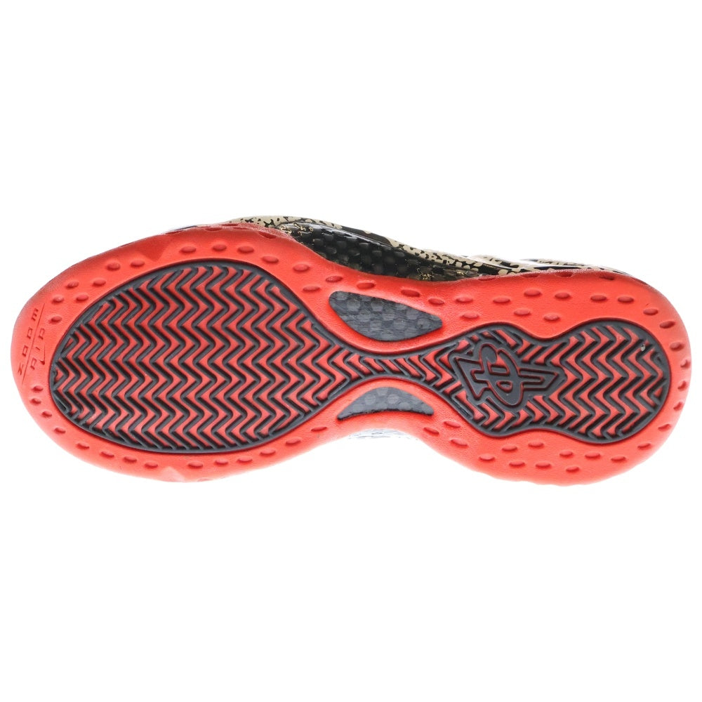 NIKE(ナイキ) AIR FOAMPOSITE ONE エアフォームポジットワン アルビノスネークスキン ハイカットスニーカー ブラック/ホワイト US9.5/27.5cm 314996-101