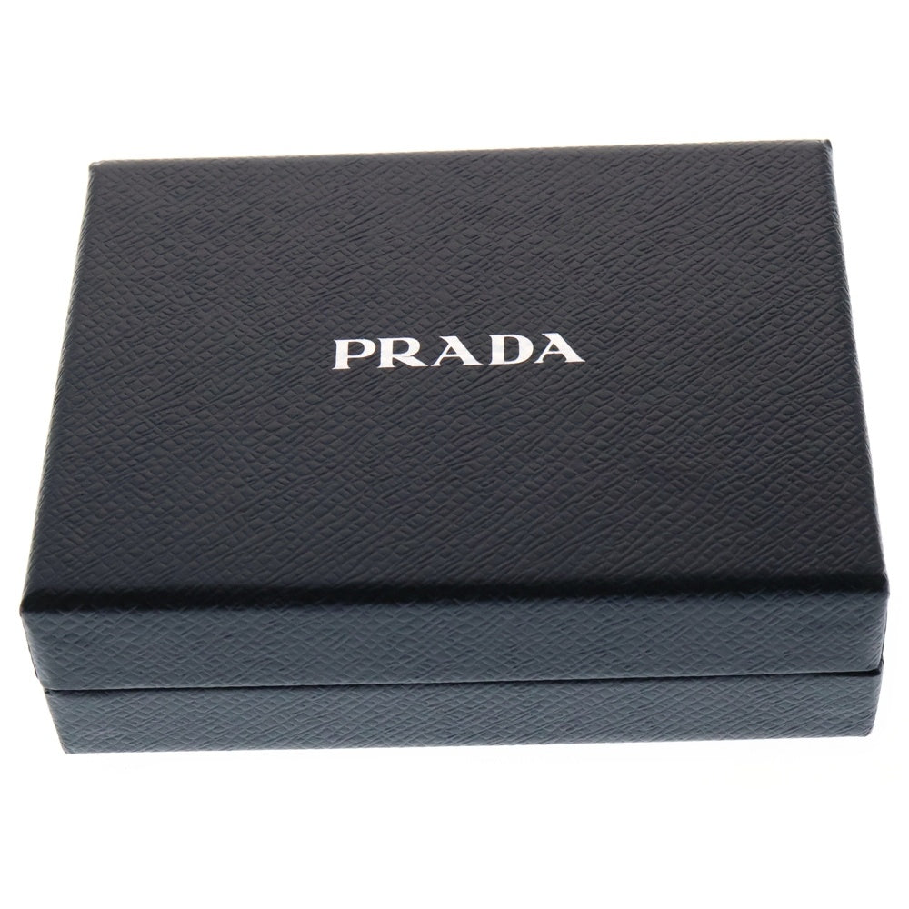 PRADA(プラダ) AirPods Case サフィアーノ 三角ロゴ プレート エアポッズケース ブラック 2TT133 2AHF