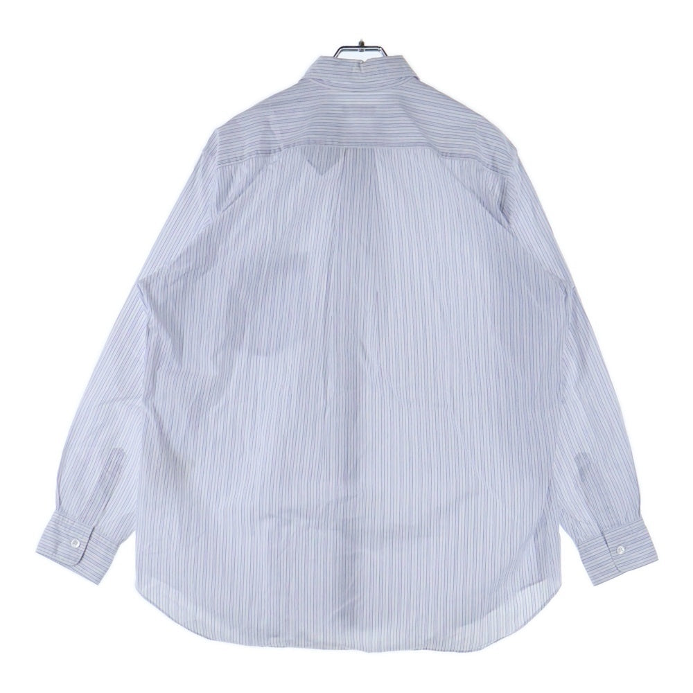 COMME des GARCONS HOMME(コムデギャルソンオム) 90S 田中オム期 銀タグ ストライプ 長袖シャツ ホワイト/ブルー