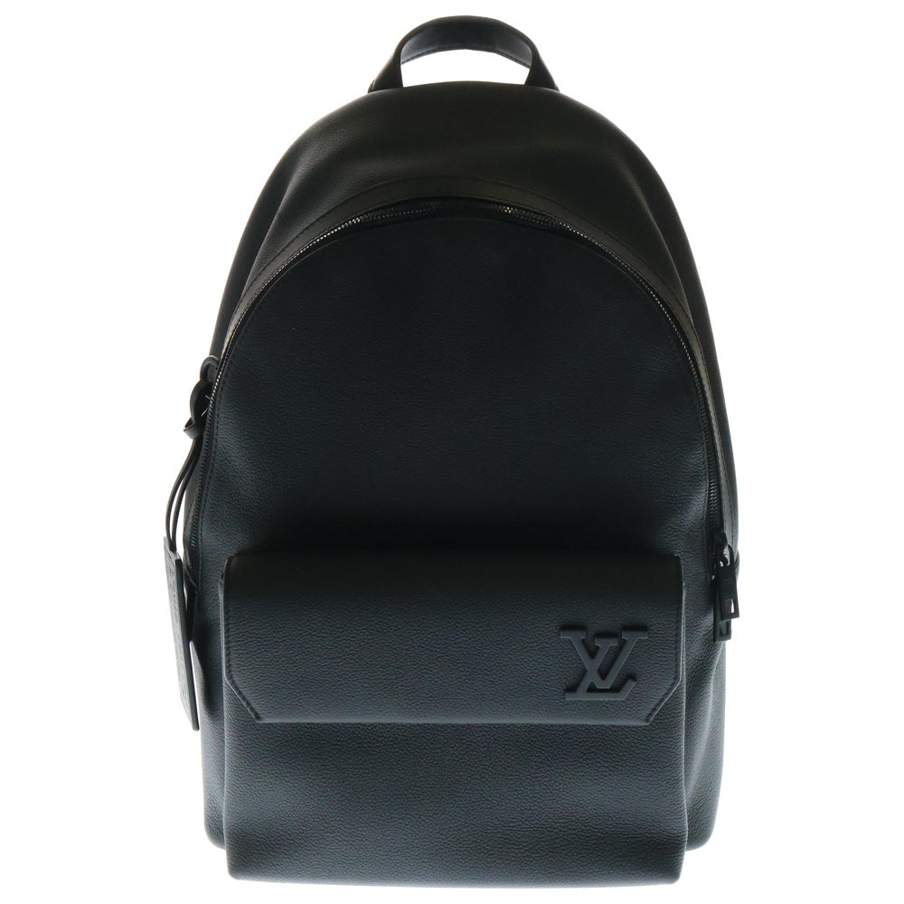 LOUIS VUITTON(ルイヴィトン) アエログラム テイクオフ レザー バックパック リュック ブラック RFID M57079