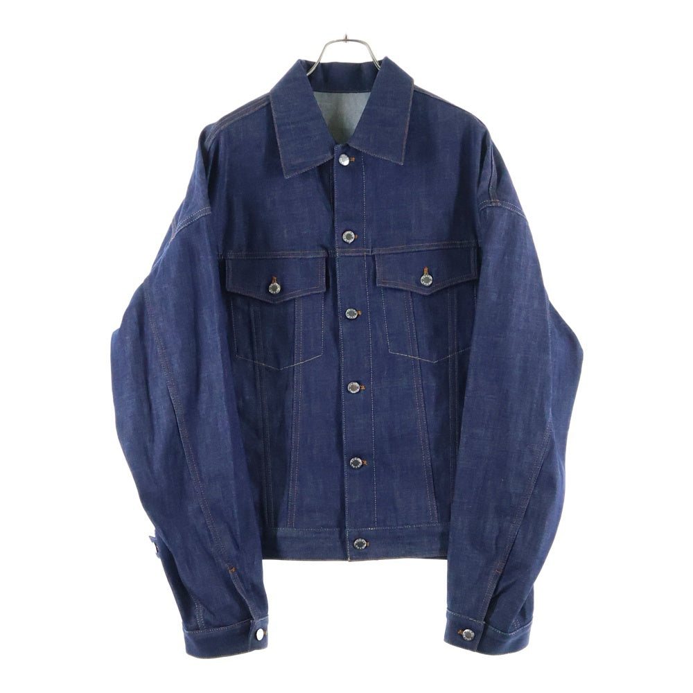 PRADA(プラダ) 25SS ロゴ パッチ デニムトラッカー ジャケット インディゴ GEB257