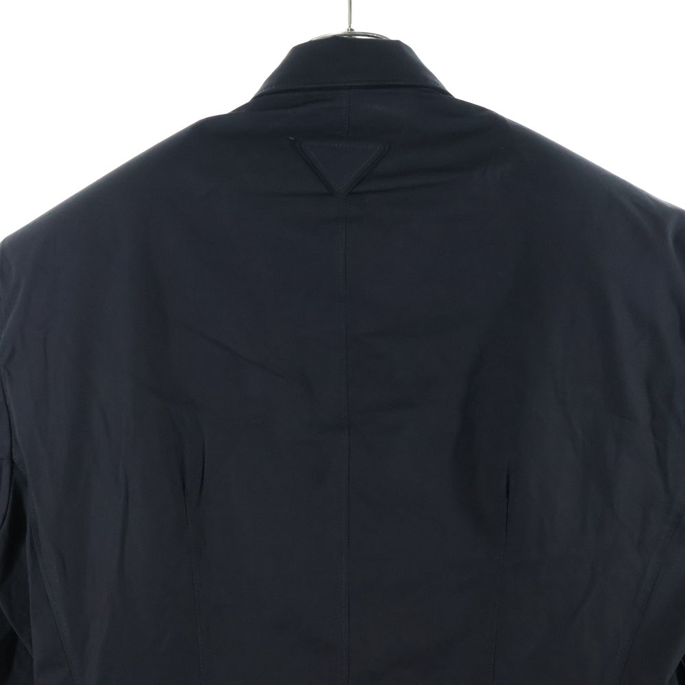 PRADA(プラダ) 24SS マルチポケット コットン シャツジャケット ブラック UGI267 SAAO 1XV2