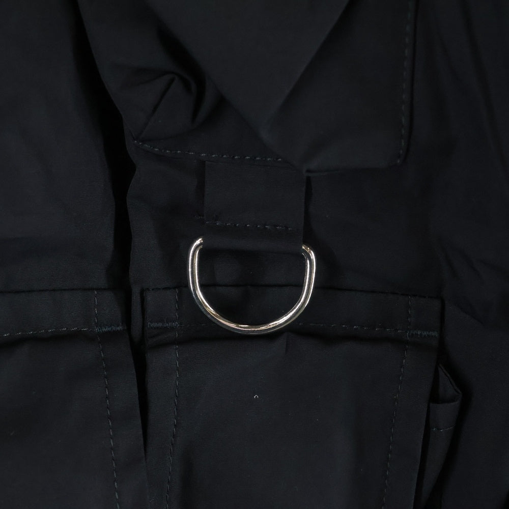 PRADA(プラダ) 24SS マルチポケット コットン シャツジャケット ブラック UGI267 SAAO 1XV2