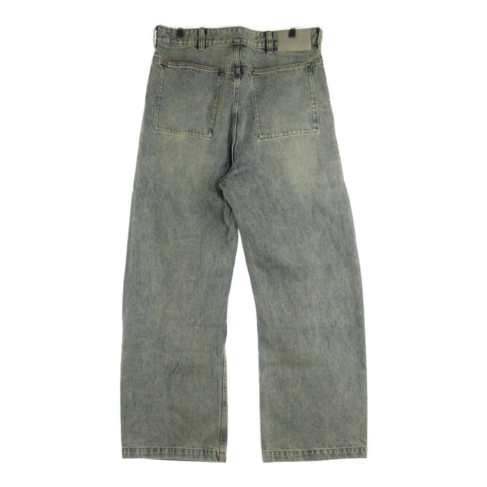 entire studios(エンタイア スタジオ) 25SS GEM JEANS ヴィンテージ 加工 ワイド デニム パンツ ジーンズ インディゴ ESU-S25‐11007-SW