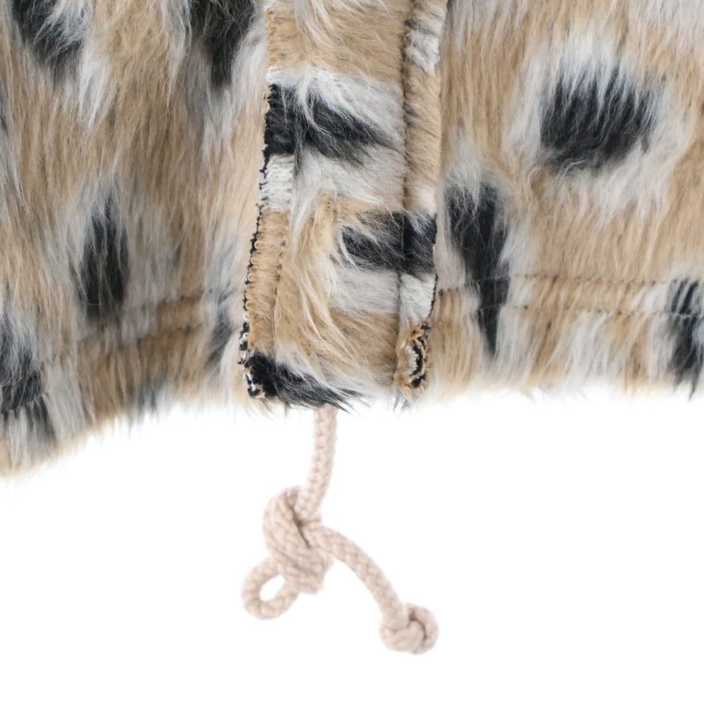 BLUEMARBLE(ブルーマーブル) レオパード ロングスリーブニット 長袖セーター ブラウン