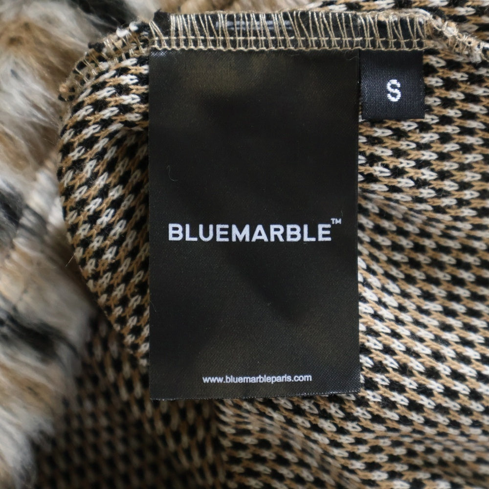 BLUEMARBLE(ブルーマーブル) レオパード ロングスリーブニット 長袖セーター ブラウン