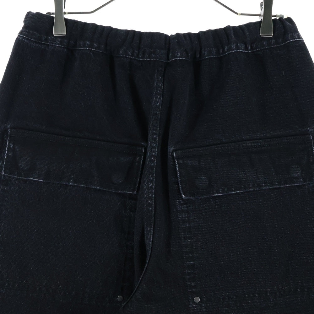entire studios(エンタイア スタジオ) 25SS SPAR SHORTS スパー デニム ショーツ ハーフパンツ ブラック ESU-S25-11008-MA