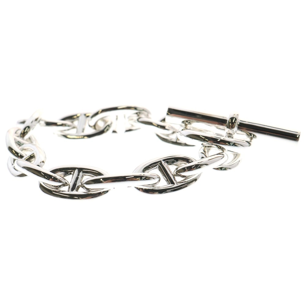 HERMES(エルメス) Chaine d'Ancre TGM シェーヌダンクル 13コマ チェーンブレスレット シルバー