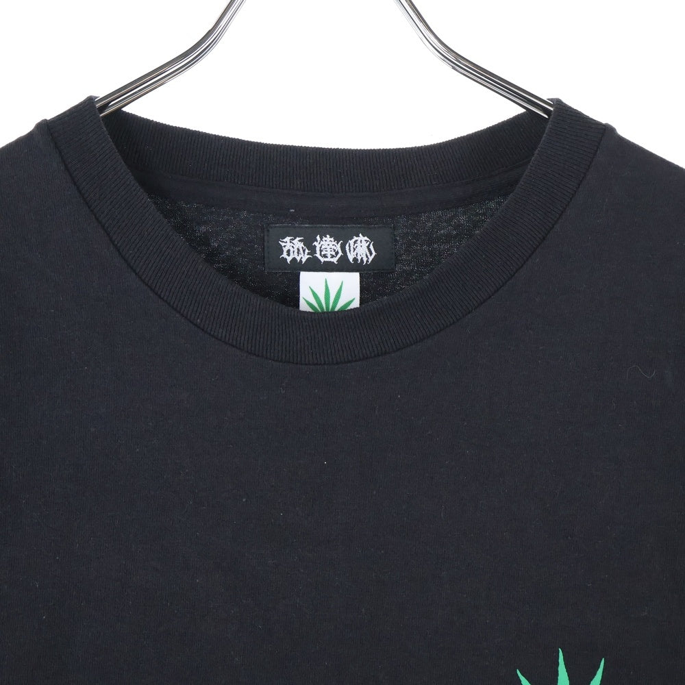 WACKO MARIA(ワコマリア) ×舐達麻 HIGHTIMES CREW NECK T-SHIRT ハイ タイムズ クルーネック カットソー 半袖Tシャツ ブラック