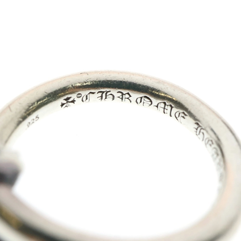 CHROME HEARTS(クロムハーツ) NAIL CRSSBALL P/D ネイルクロスボールリング PAVEダイヤ シルバー