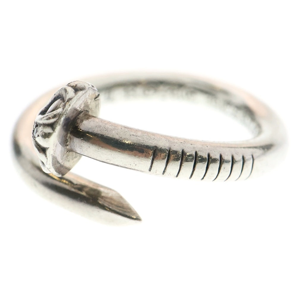 CHROME HEARTS(クロムハーツ) NAIL CRSSBALL P/D ネイルクロスボールリング PAVEダイヤ シルバー