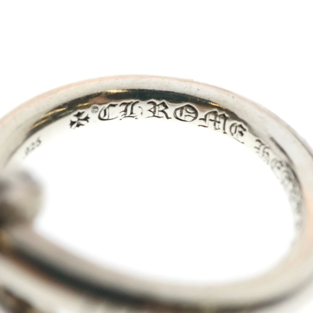 CHROME HEARTS(クロムハーツ) NAIL CRSSBALL P/D ネイルクロスボールリング PAVEダイヤ シルバー