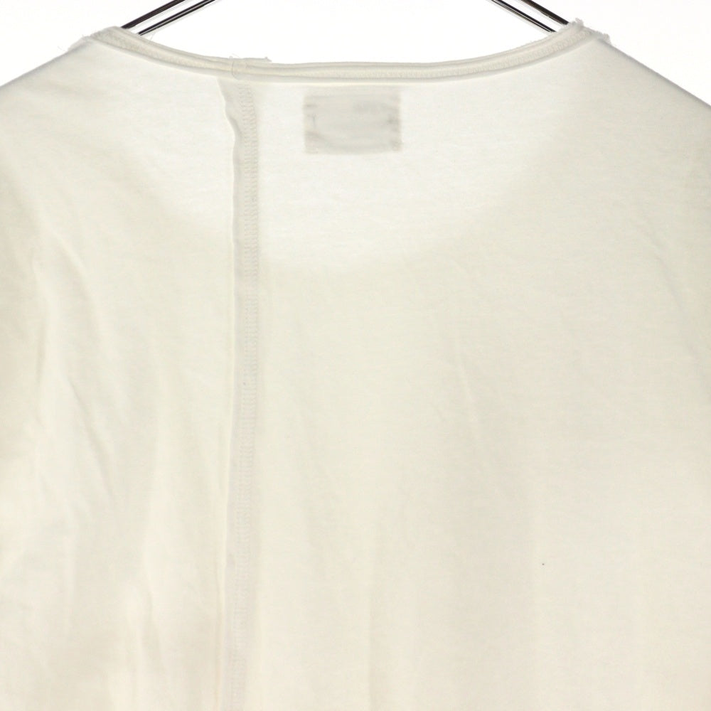 s'yte(サイト) フロントスリット クルーネック長袖Tシャツ カットソー ホワイト UR-T88-074