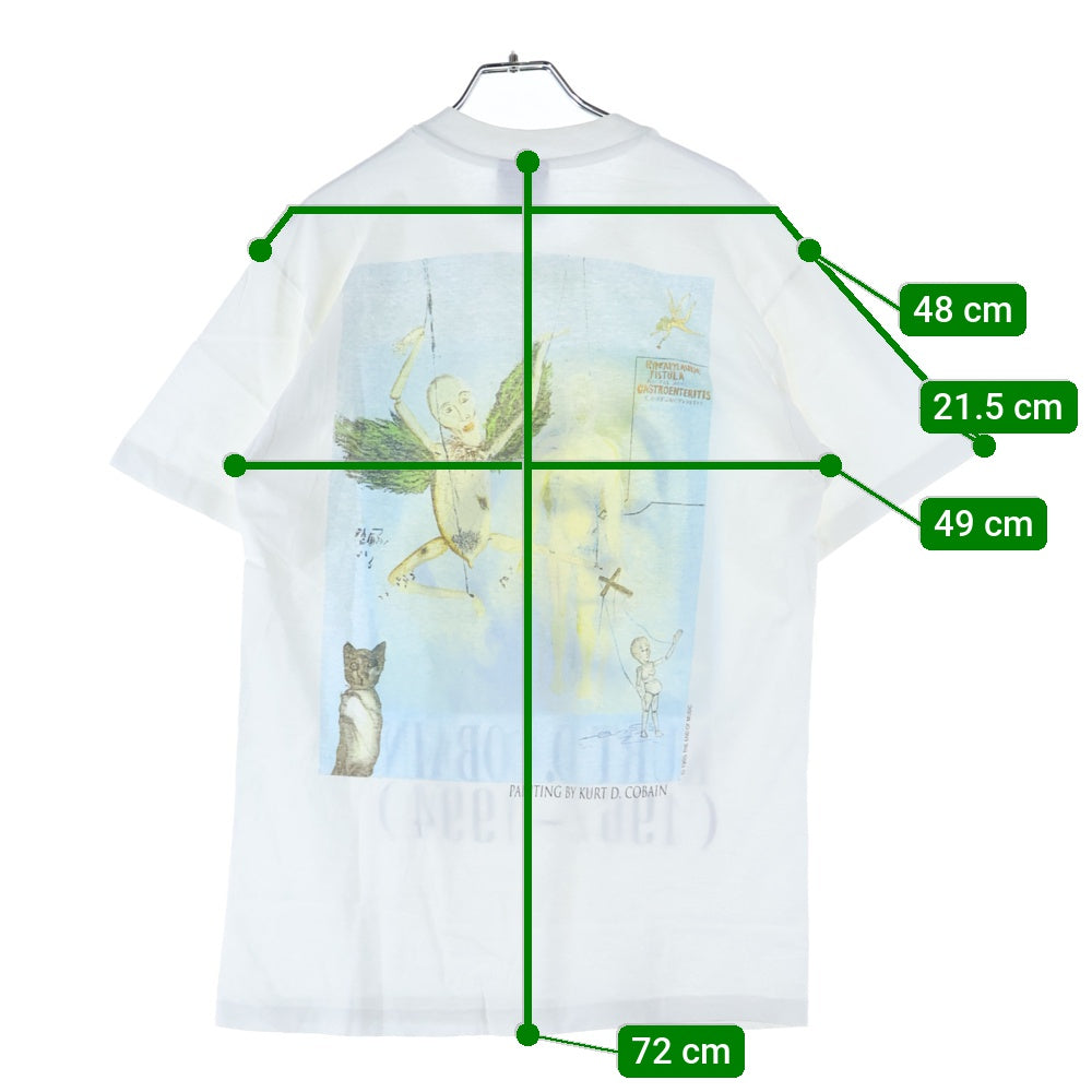 VINTAGE(ヴィンテージ) 90S VINTAGE 1994 NIRVANA Kurt Cobain Memorial Tee ニルヴァーナ カートコバーン 追悼 プリントTシャツ 半袖カットソー ホワイト