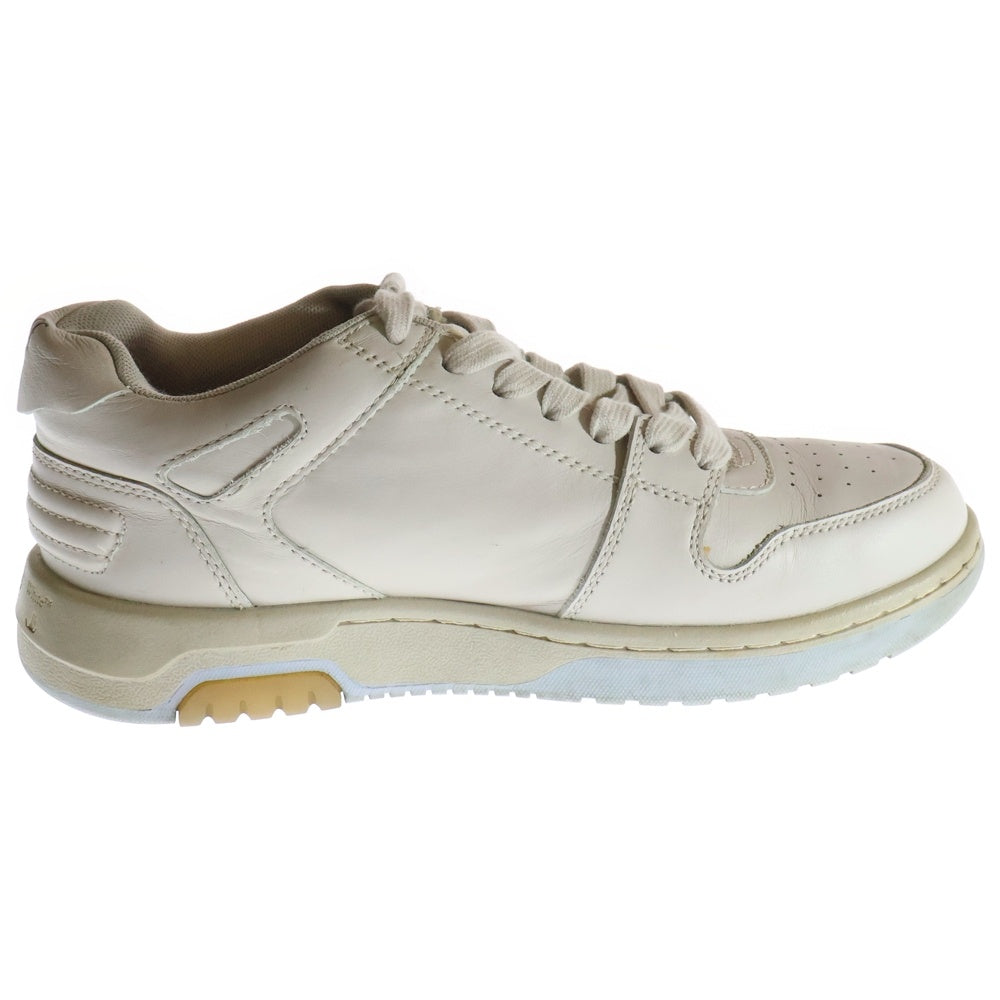 OFF-WHITE(オフホワイト) OUT OF OFFICE アウト オブ オフィス レザーローカットスニーカー レディース ピンク/アイボリー
