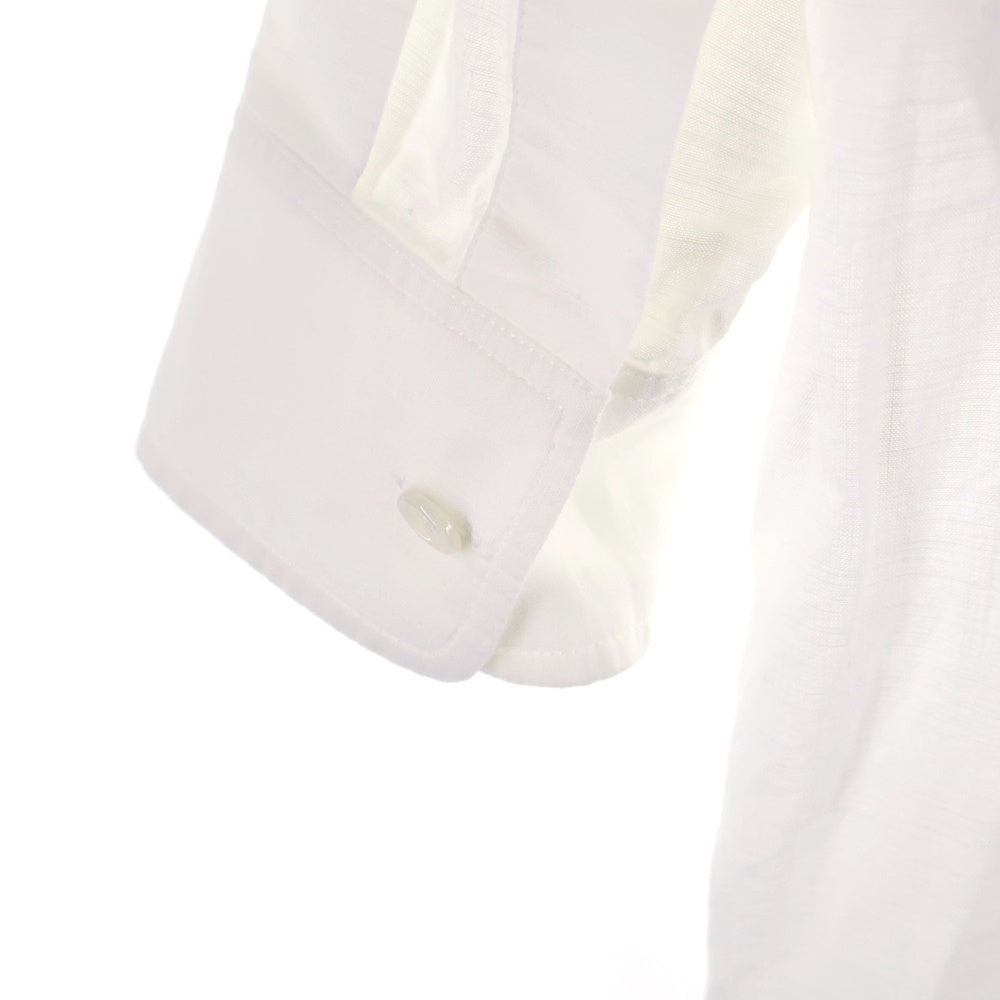 CELINE(セリーヌ) トリオンフ ロゴエンブロイダリー コットン レギュラーカラー 長袖ドレスシャツ ホワイト 2R47K658R